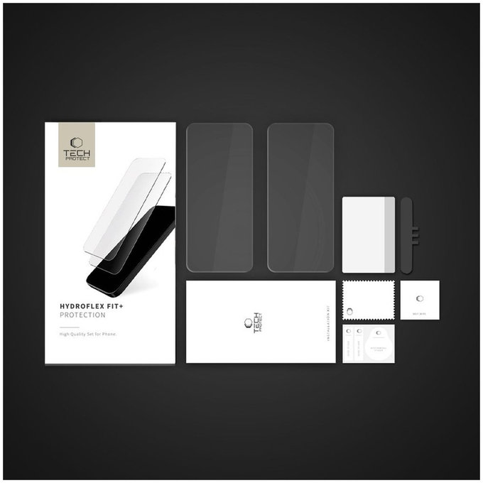 Hidrogél fólia Hydro Flex+ 2-PACK Xiaomi Redmi Note 14 Pro 5G / 14 Pro+ Plus 5G / Poco X7 5G, átlátszó, Tech-Protect