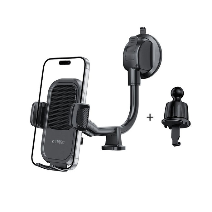 Autós tartó V8 Universal Long Arm Dashboard & Windshield, fekete, Tech-Protect