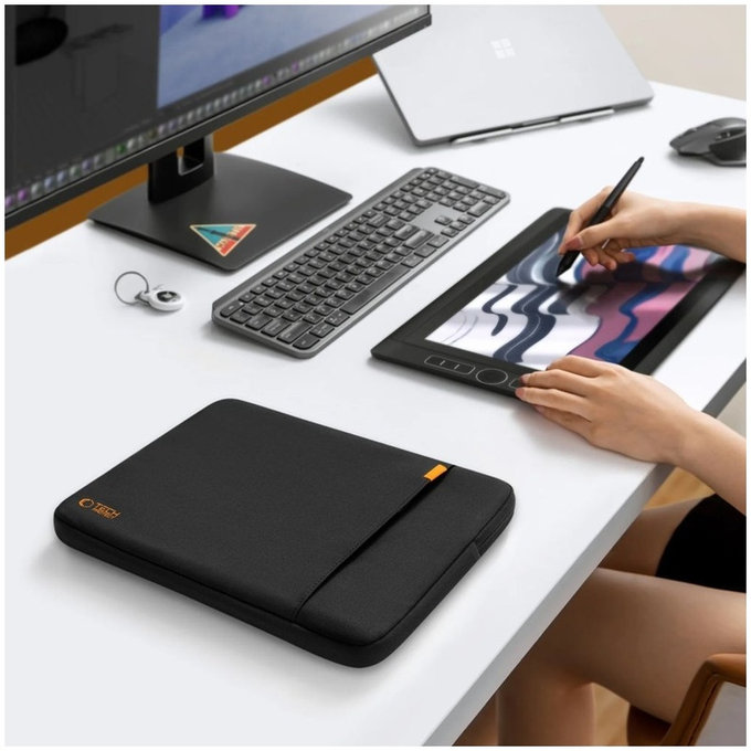 Laptoptok Defender 13-14, fekete, Tech-Protect