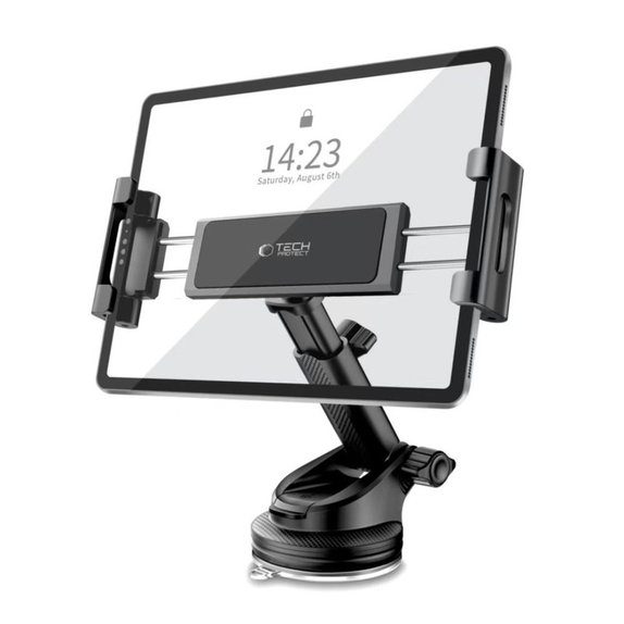 Autós tartó V4 Universal Windshield & Dashboard for Tablet, fekete, Tech-Protect