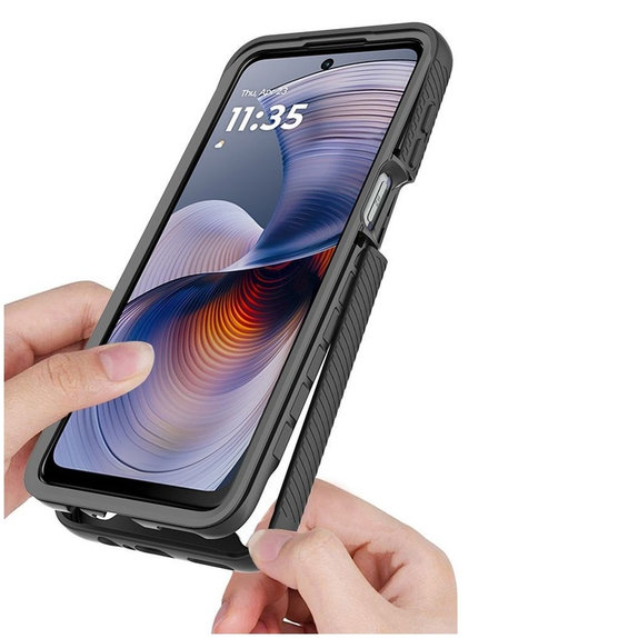Tok Defense Motorola Moto G15 / G15 Power / G17 / G17 Power / G05 / E15, fekete, Tech-Protect