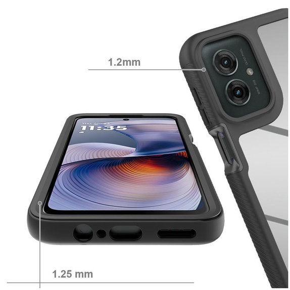 Tok Defense Motorola Moto G15 / G15 Power / G17 / G17 Power / G05 / E15, fekete, Tech-Protect