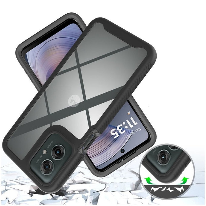 Tok Defense Motorola Moto G15 / G15 Power / G17 / G17 Power / G05 / E15, fekete, Tech-Protect