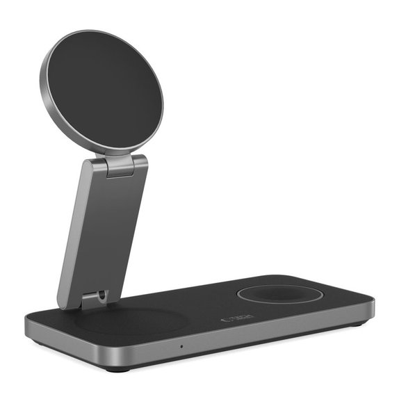 Vezeték nélküli töltő QI15W-A47 3IN1 Magnetic MagSafe, fekete, Tech-Protect