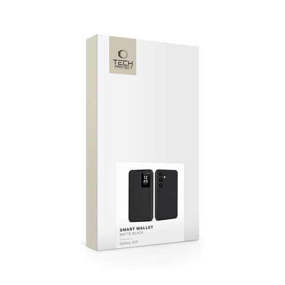 Tok Smart Wallet Samsung S25, Matte Black, Tech-Protect