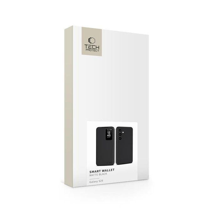 Tok Smart Wallet Samsung S25, Matte Black, Tech-Protect