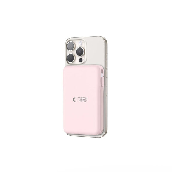 Powerbank PB31 Lifemag MagSafe 10000mAh, rózsaszín, Tech-Protect
