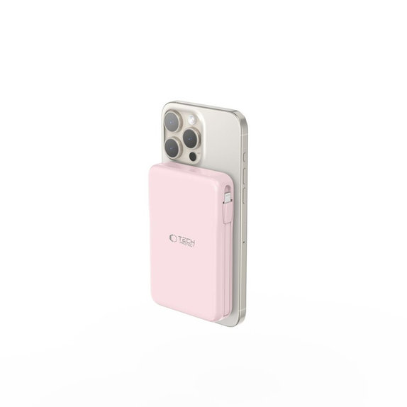 Powerbank PB31 Lifemag MagSafe 10000mAh, rózsaszín, Tech-Protect