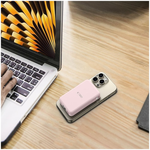 Powerbank PB31 Lifemag MagSafe 10000mAh, rózsaszín, Tech-Protect