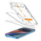 Edzett üveg Quick Set+ 2-PACK iPhone 13 / 13 Pro / 14 / 16E / 17E, fekete, Tech-Protect