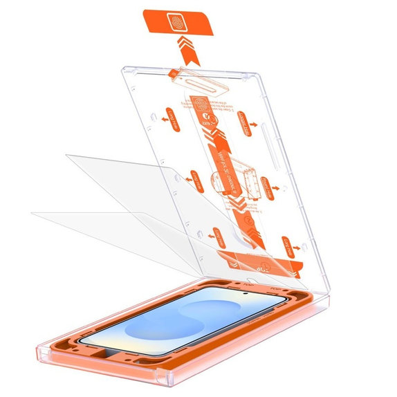 Edzett üveg Quick Set+ 2-PACK Samsung S24 / S25, átlátszó, Tech-Protect