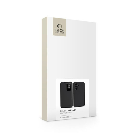 Tok Smart Wallet Samsung A56 5G, Matte Black, Tech-Protect