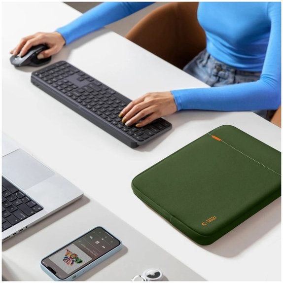 Laptoptok Defender 15-16, Army Green, Tech-Protect