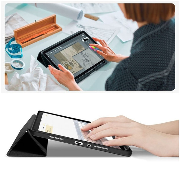 Tok Sc Pen Xiaomi Redmi Pad 2 11.0, fekete, Tech-Protect