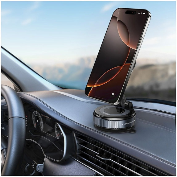Autós tartó N60 Magnetic MagSafe Windshield & Dashboard, fekete, Tech-Protect