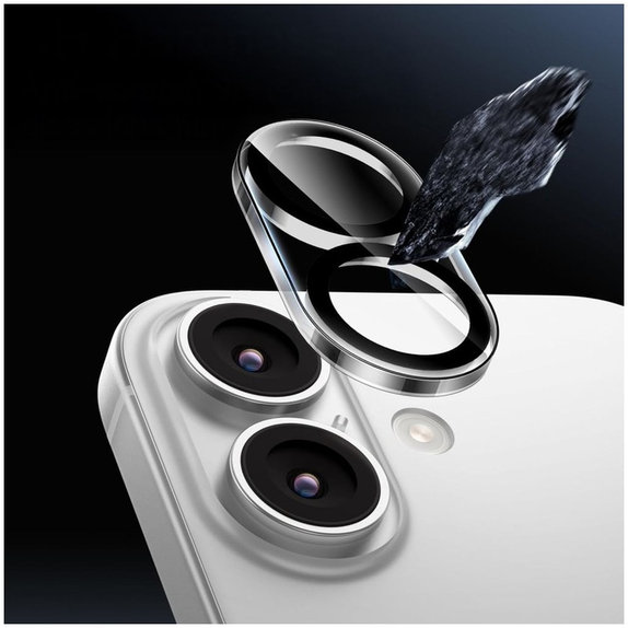 Kameravédő Cam Fit+ iPhone 17, átlátszó, Tech-Protect