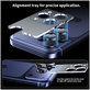 Kameravédő Camring Fit+ iPhone 14 Pro / Max / 15 Pro / Max / 16 Pro / Max / 17 Pro / Max, átlátszó, Tech-Protect