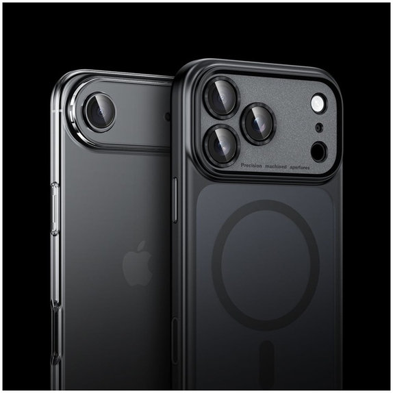 Kameravédő Camring Fit+ iPhone 14 Pro / Max / 15 Pro / Max / 16 Pro / Max / 17 Pro / Max, átlátszó, Tech-Protect