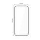 Edzett üveg Quick Set+ 2-PACK iPhone 17, fekete, Tech-Protect