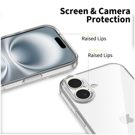 Védőtok FlexAir iPhone 17, číre, Tech-Protect