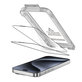 Edzett üveg Quick Set+ 2-PACK iPhone 15 Pro, fekete, Tech-Protect