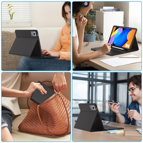 Tok Sc Pen + Keyboard Lenovo Idea Tab / K11 Gen 2 11.0 TB-336, fekete, Tech-Protect
