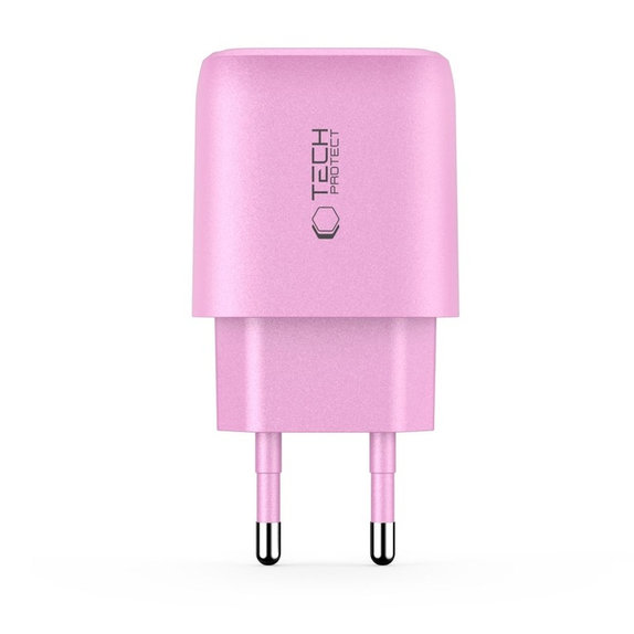 Hálózati töltő NCA20 2-PORT PD 20W / QC3.0, Baby Pink, Tech-Protect