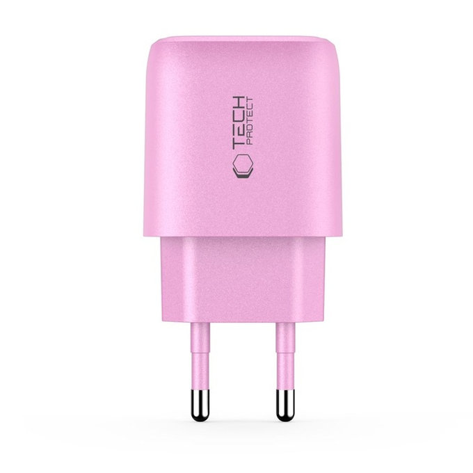 Hálózati töltő NCA20 2-PORT PD 20W / QC3.0, Baby Pink, Tech-Protect