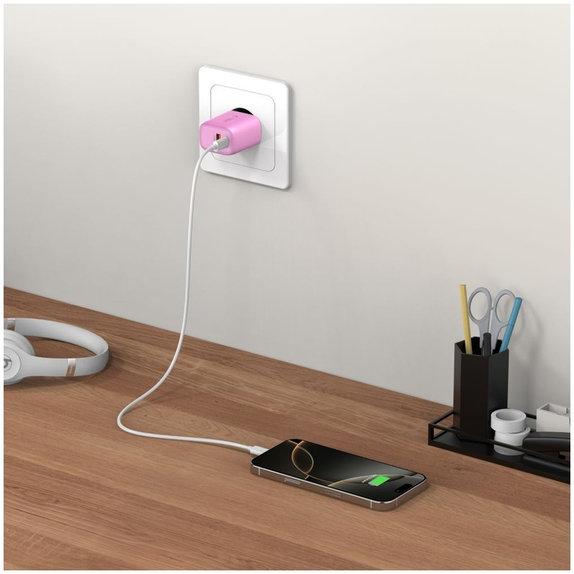 Hálózati töltő NCA20 2-PORT PD 20W / QC3.0, Baby Pink, Tech-Protect