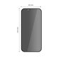 Privacy edzett üveg Quick Set Spy+ 2-PACK iPhone 13 / 13 Pro / 14 / 16E / 17E, privacy, Tech-Protect