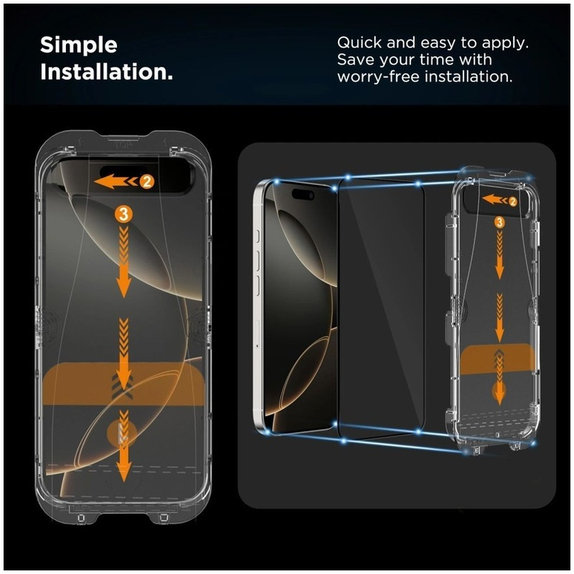 Privacy edzett üveg Quick Set Spy+ 2-PACK iPhone 13 / 13 Pro / 14 / 16E / 17E, privacy, Tech-Protect