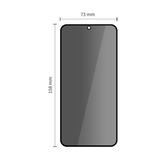 Privacy edzett üveg Glass Spy+ 2-PACK Samsung S25 FE, Tech-Protect