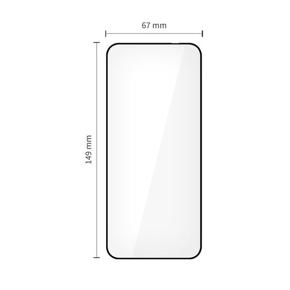 Edzett üveg Glass Fit+ 2-PACK Motorola Edge 50 Neo / 60 Neo, fekete, Tech-Protect
