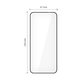 Edzett üveg Glass Fit+ 2-PACK Motorola Edge 50 Neo / 60 Neo, fekete, Tech-Protect