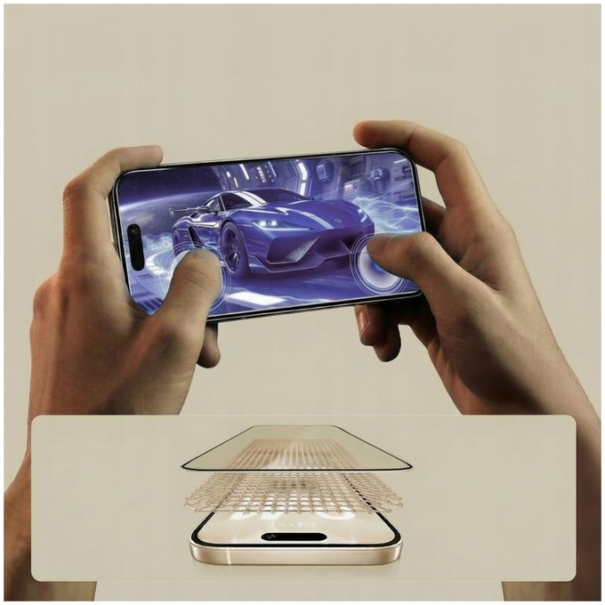 Edzett üveg Glass Fit+ 2-PACK Motorola Edge 50 Neo / 60 Neo, fekete, Tech-Protect