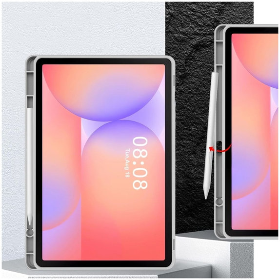 Tok Sc Pen Samsung Tab S9 11.0 / S9 FE / S10 FE / S10 Lite 10.9 X710 / X716B / X510 / X516B / X520 / X526 / X400 / X406B, szürke, Tech-Protect