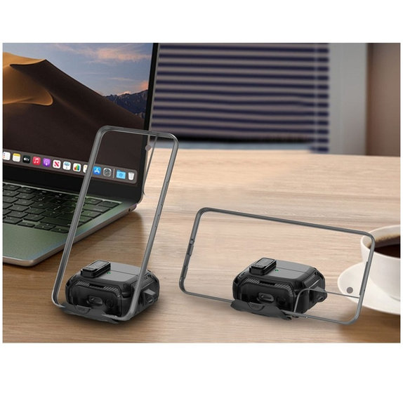Fülhallgató tok Carbonox MagSafe Samsung Buds 3 / 3 FE / 3 Pro, fekete, Tech-Protect
