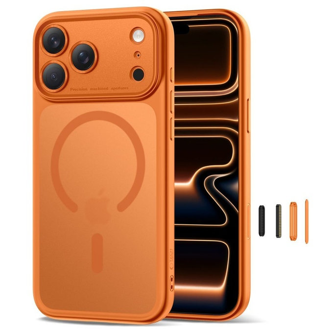 Tok MagPeak MagSafe CC iPhone 17 Pro, Matte Cosmic Orange, Tech-Protect