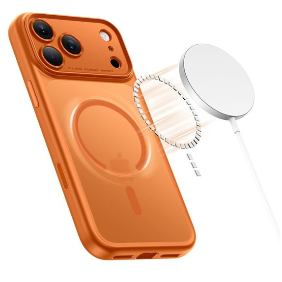 Tok MagPeak MagSafe CC iPhone 17 Pro Max, Matte Cosmic Orange, Tech-Protect