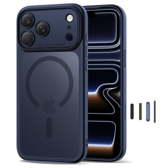 Tok MagPeak MagSafe CC iPhone 17 Pro, Matte Deep Blue, Tech-Protect