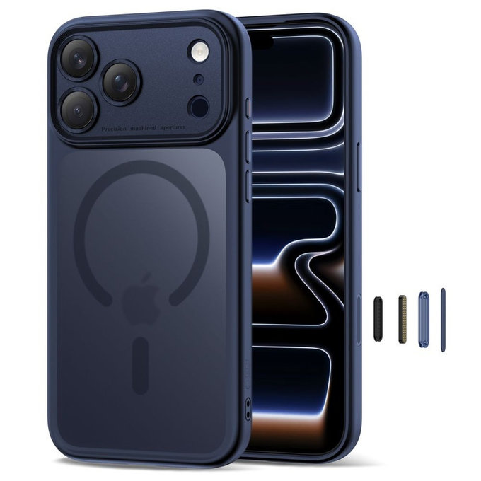 Tok MagPeak MagSafe CC iPhone 17 Pro, Matte Deep Blue, Tech-Protect