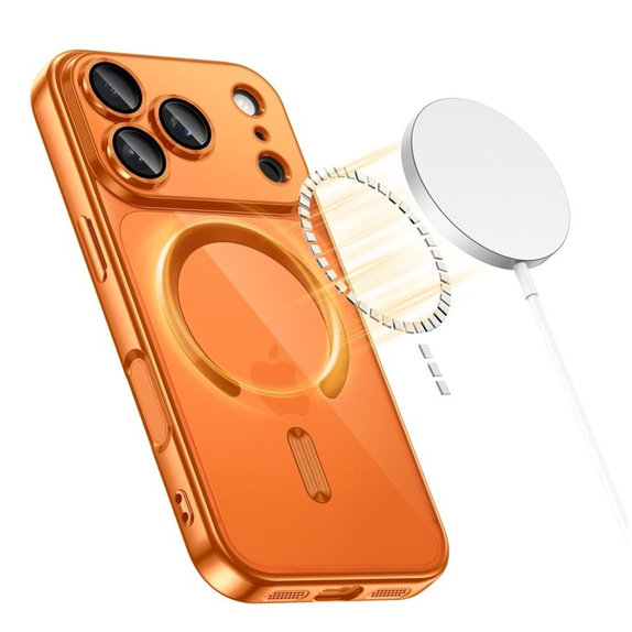 Tok MagFlex MagSafe iPhone 17 Pro Max, Shiny Cosmic Orange, Tech-Protect