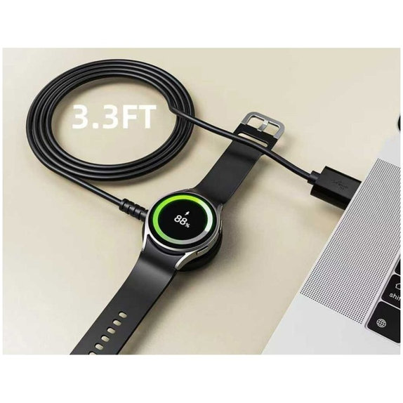 Kábel MC03 Ultraboost Magnetic Charging USB Cable 100cm Samsung Watch, fekete, Tech-Protect