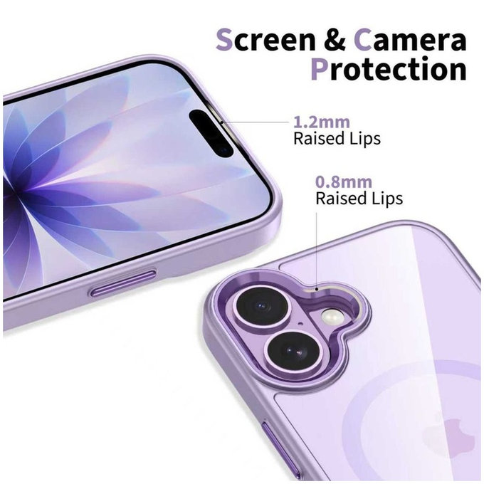 Tok MagMat MagSafe iPhone 17, Lavender/Clear, Tech-Protect