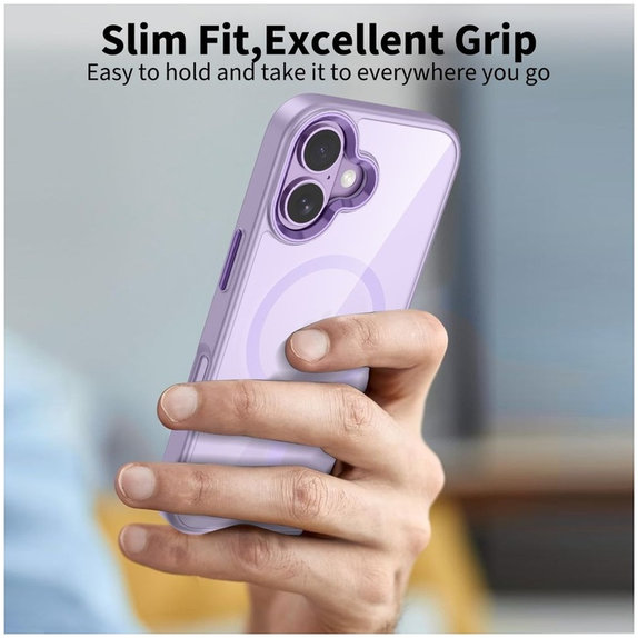Tok MagMat MagSafe iPhone 17, Lavender/Clear, Tech-Protect