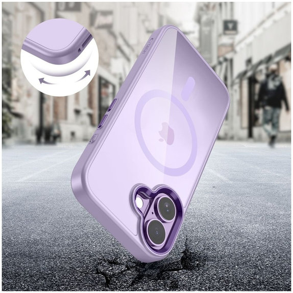 Tok MagMat MagSafe iPhone 17, Lavender/Clear, Tech-Protect