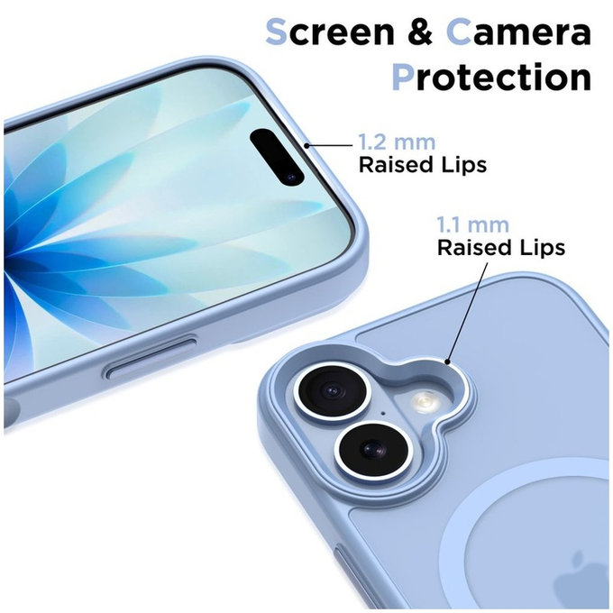 Tok MagMat MagSafe iPhone 17, Matte Mist Blue, Tech-Protect