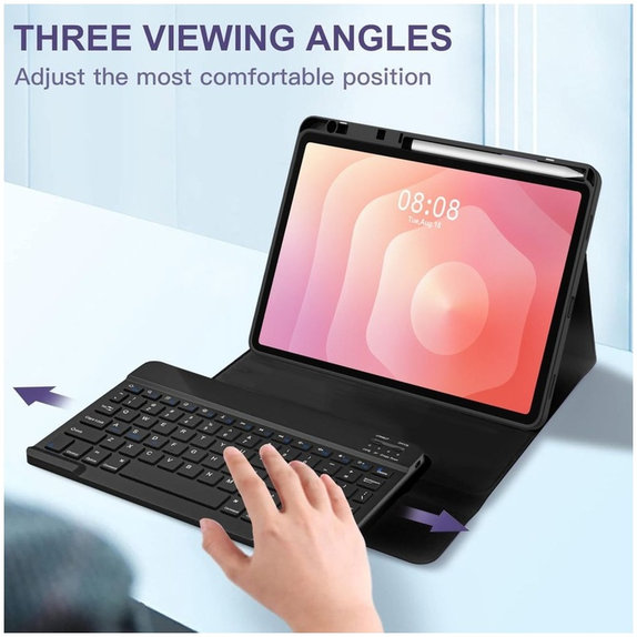 Tok Sc Pen + Keyboard Samsung Tab S11 11.0 X730 / X736B, fekete, Tech-Protect