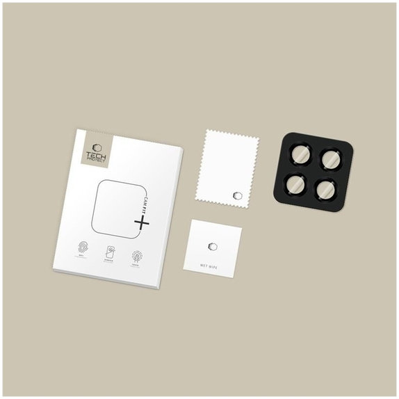 Kameravédő Camring Fit+ Xiaomi Poco M8 Pro / Redmi Note 15 Pro 5G / 15 Pro+ Plus 5G, fekete, Tech-Protect