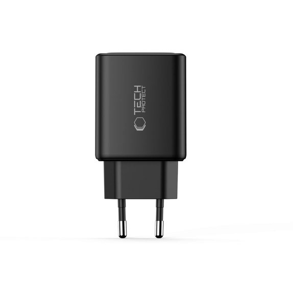 Hálózati töltő NCA65W-GAN 3-PORT PD 65W / QC3.0, fekete, Tech-Protect